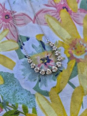 Elegant Diamond And Platnium Necklace